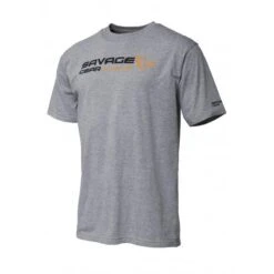 Savage Gear Signature Logo Camiseta Gris Melange