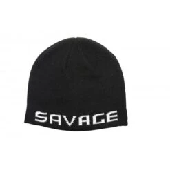Savage Gear Logo Beanie Talla única Negro Blanco