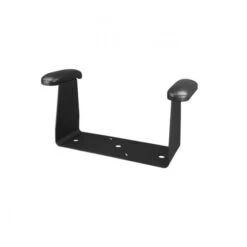 Tempress DLX Soporte De Reposabrazos Negro Con Recubrimiento De Polvo Con Almohadillas Negras