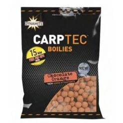 DYNAMITE BAITS Dinamita CarpTec Boilies Chocolate Naranja 1kg 15mm
