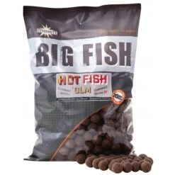 DYNAMITE BAITS Dinamita Hot Fish GLM Boilies 26mm 1kg