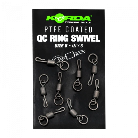 Korda PTFE QC Anillo Giratorio Tamaño 8 (8 Uds) 4 Korda PTFE QC Anillo Giratorio Tamaño 8 (8 Uds) - Imagen 2