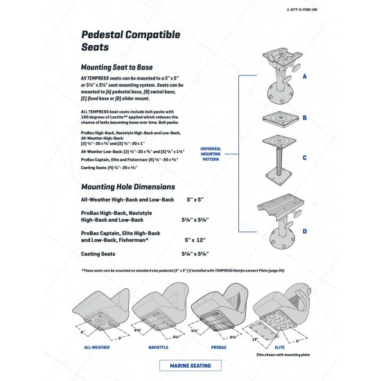 Asiento Náutico Ortopédico Tempress Probax Rojo Gris Carbón 9 Asiento Náutico Ortopédico Tempress Probax Rojo Gris Carbón - Imagen 7