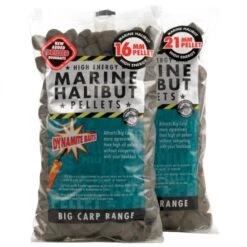 DYNAMITE BAITS Pellets De Halibut Marino De Dinamita Preperforados 21 Mm 900 G