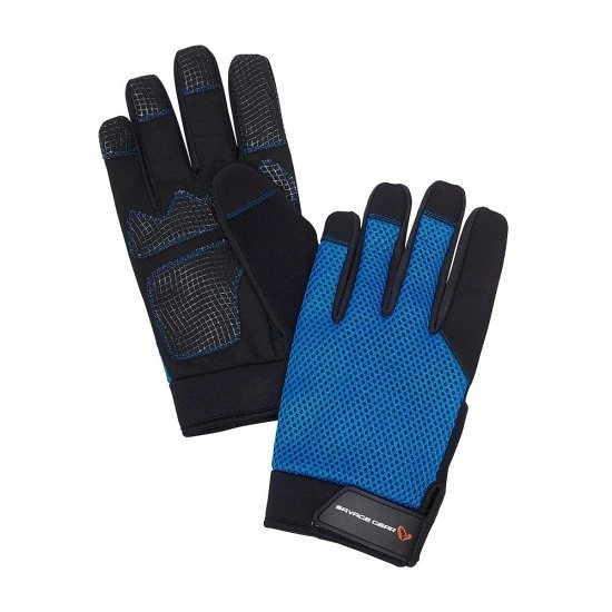 Guante Savage Gear Aqua Mesh Azul Marino 3 Guante Savage Gear Aqua Mesh Azul Marino