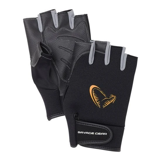 Savage Gear Neopreno Medio Dedo Negro 3 Savage Gear Neopreno Medio Dedo Negro