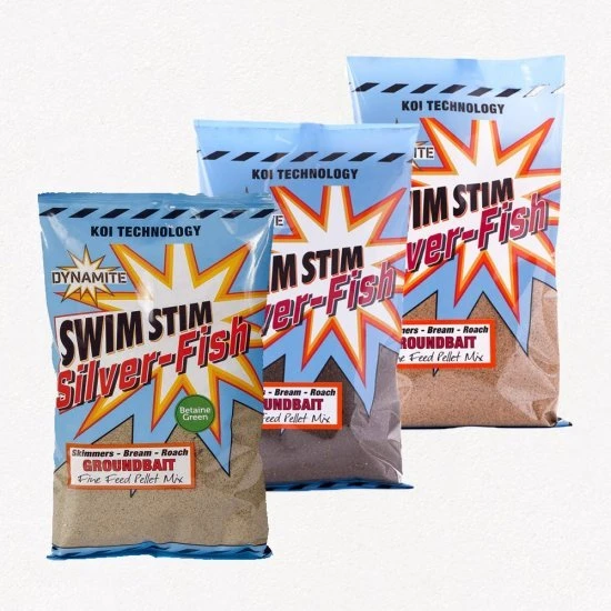 DYNAMITE BAITS Dynamite Swim Stim Commercial Groundbait Silver Fish Dark 900g 2 DYNAMITE BAITS Dynamite Swim Stim Commercial Groundbait Silver Fish Dark 900g